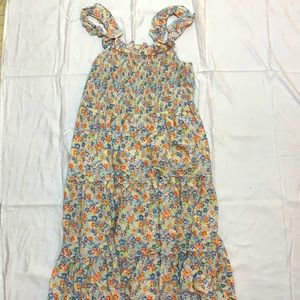 Old Navy Floral smock Dress xxl ruffle bodice